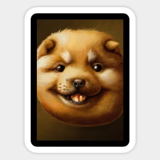 Potato Dog Face Sticker